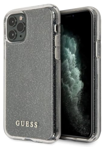 Guess Glitter Hülle GUHCN65PCGLSI für iPhone 11 Pro Max Silber
