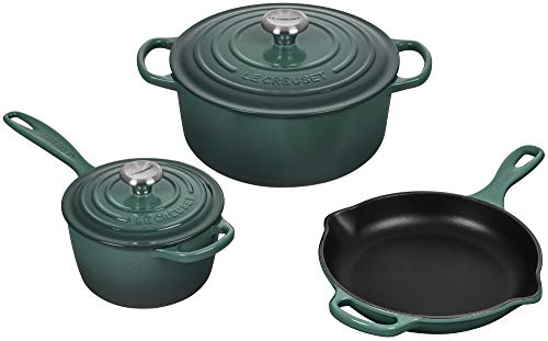 Le Creuset Signature - Juego de utensilios de cocina de hierro fundido esmaltado, 5 piezas, artichaut