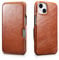 Mobiskin Hülle kompatibel mit Apple iPhone 13 (6,1 Zoll), Handyhülle mit echtem Leder, Case, Schutzhülle, dünne Handy-Tasche, Slim Cover, Vintage Braun