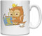 Tasse aus Keramik, Motiv Just One More Chapter, Weiß, Einheitsgröße