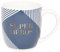 DRAEGER PARIS 1886 - Mug Humour Bleu Céramique Super Héros - Idée Cadeau Homme, Collègue, Ami - Mug Café Chic 320ml - Graphismes Modernes, Inscription Or - Coffret Cadeau Élégant - Lavable Vaisselle
