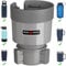 Seven Sparta Car Cup Holder Expander Organizer with Adjustable Base, Compatible with Hydro Flasks 32/40 Ounce, Compatible with Yeti Ramblers 20/26/30 Ounce, Other Bottles in 3.4-3.8 (Gray)