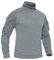 TACVASEN Tactical Tops Men Long Sleeve Military Tee Shirt 1/4 Zip Combat Shirts Long Sleeve Army Work T-Shirt Light Grey,XXL