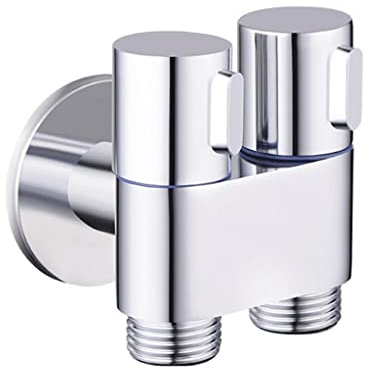 G1/2 Drei-Wege-Füllwinkelventil, Wandmontage Eins In Zwei Out Water Controller Toiletten-Bidet-Reinigungssprühzubehör