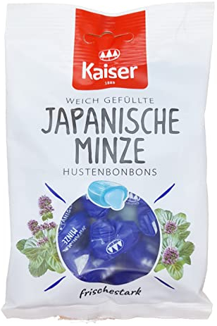 Kaiser Japanische Minze Hustenbonbons Weich Gefüllt 90g