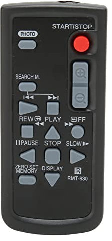 RMT 830 Remote Control for Camcorders, Replacement Camcorder Remote Control, Stable and Sensitive, Easy to Use, Comfortable to Touch