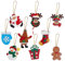 GORGECRAFT 9 Stile Großes DIY Filz-Weihnachtsbaum-Set Weihnachtsschmuck Wandbehang Dekorationen Weihnachtsfilz Weihnachtsmann Schneemann Anhänger Neujahrsgeschenk Dekorationen Für Baumdekoration