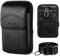 HUAZHIMAO Leder Gürteltasche Herren Handytasche Zum Umhängen Handy 7 Zoll Kleine Gürteltasche Holster mit Gürtelschlaufe Gürtelclip für iPhone 16 15 14 13 ProMax Galaxy S23+,S24 S23 Ultra (Schwarz)