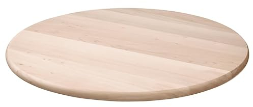 SHOBI Tavola Rotante in Legno, Vassoio Girevole per Pizza, Tagliere in Legno per Prosciutto e Formaggio Ø 40 Cm (1)