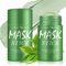 nailgeler 2 Stück Green Mask Stick, Grüntee Purifying Clay Mask, Green Tea Mask Tiefenreinigung der Poren, Smearing Mask Moisturizing Nourishing Skin, Reduzierung von Mitessern