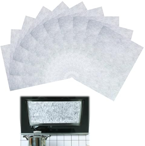 10 Piezas Filtro de Campana Extractora, Universal Filtros de Grasa Campana, Filtros Planos para Campana Extractora para Modelos Diversos de Campanas Extractoras de Cocina - Recortable, 45 x 60 cm