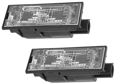 GuusCar 2X FOR RENAULT MASTER TRAFIC MEGANE LAGUNA CLIO REAR NUMBER PLATE LAMPE 8200480127 8200480127 265108474R 26510-00Q0A A4159062300 415906606 2300 93450297 4416659