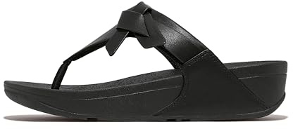 Fitflop Lulu Folded-knot Leather Toe-post Sandals SandaleFemme