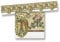 Melody Jane Dolls House Wallpaper Border Floral with Cameo Picture Miniature Print 1:12