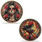 Memento Mori Herausforderungsmünze Rose Frauen Totenkopf Münze Amor Fati Stoizismus Memento Vivere Totenkopf Medaillon Souvenir Token Mexikanischer Tag der Toten inspirierende Münzen Souvenir