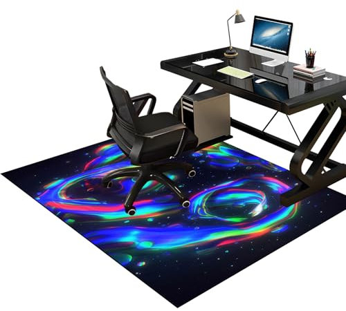Alfombrilla para protección de Suelo de Oficina y hogar Alfombrillas para Silla 150 x 180 cm, Alfombrilla Protectora para Silla de Oficina, Base para Silla de Escritorio, Alfombra Silla Gaming