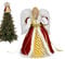 Weihnachtsengel Baumspitze, Weihnachtsbaumspitze Engel Weihnachtsspitze Engel Figur, Tannenbaum Spitze Engel Christbaumschmuck Weihnachtsbaumdekoration