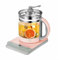 SCWZZWSY Hervidor de Vidrio eléctrico con Mango, hervidor de Agua con Temperatura Ajustable, Color Rosa, Inteligente, Vintage (Color: A, tamaño Vision