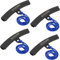 TECPO Felgenrandschutz-Set 4-tlg. für Reifenmontage, weicher Kunststoff schützt Motorrad- & Pkw-Felgen vor Schäden, 15 cm Schutzlänge, 35 cm Schnur, ideales Werkzeug für Felgenschutz bei der Montage