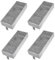 Set di 4 Filtro Carboni Attivi Cappa, Filtro Antigrasso per Cappa Aspirante, per Siemens HZ9VRCR0 17004796, per Bosch HEZ9VRUD0 17004805, per Neff Z821VR0 17004806, per Gaggenau CA282111