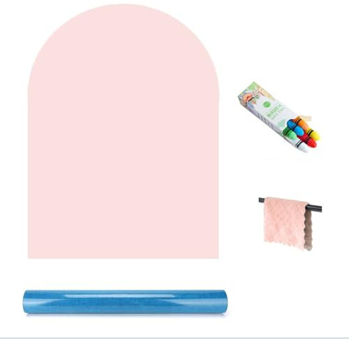 NEWFUN Magnettafel Kinder, Tafelfolie Magnetisch Selbstklebend, 80 * 100CM, Geeignet für Schlafzimmer, Arbeitszimmer, Wohnzimmer, Schule, Farbe: Rosa