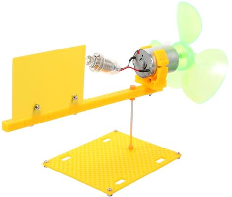 Abaodam Mini Generatore Eolico Fai Da Te Educativo Per Studenti Motore a Continua, Giocattolo Scientifico Da Scrivania Per Apprendimento e Sperimentazione Pratica