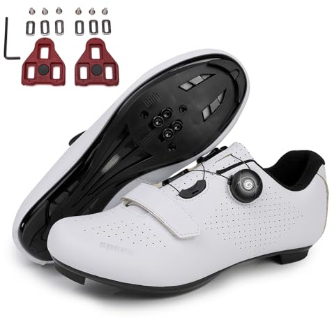 FANSU Cycling Shoes for Men and Women, Road Cycling Shoes with Delta Cleats, Compatible with Look SPD-SL Delta Lock Pedal Riding Shoes, Compatible with Peloton Shoes