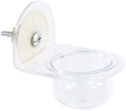 Gamelle pour oiseaux | Bain d'oiseaux amovible pour cages - Récipient en acrylique transparent pour oiseaux d'ornement - Accessoires pour perruches, calopsittes, canaris