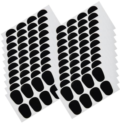 50 Stück Silikon Zahnpads für Saxophon Schwarz Musiker | Schützt die Zähne, Dämpft Hohe Schwingungen, Leichter Austausch, 0,8 Stärke, für Spieler