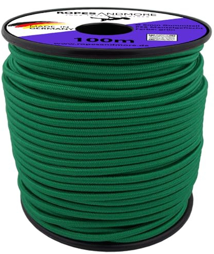 Expanderseil Gummiseil PES Seil Gummileine 6mm Spannseil 10m-50m viele Farben von Ropes and More® (Grün, 30m (Lfm.) - ohne Spule)