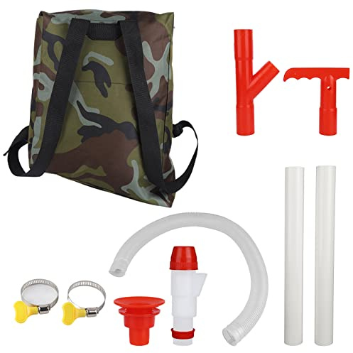 BowyTrading Spandiconcime manuale con manopola regolabile, strumento di fertilizzazione agricola, design ergonomico con manico con borsa mimetica per mais, verdure, canna da zucchero, alberi da frutto
