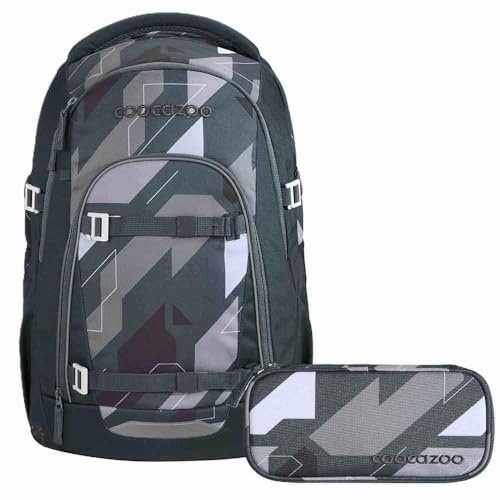 Coocazoo Mate Schulrucksack Set 2tlg. inkl Schlamperbox (Dark Race)