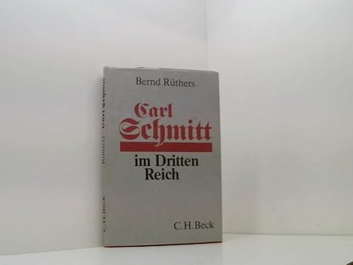 Carl Schmitt im Dritten Reich: Wissenschaft als Zeitgeist-Verstärkung?