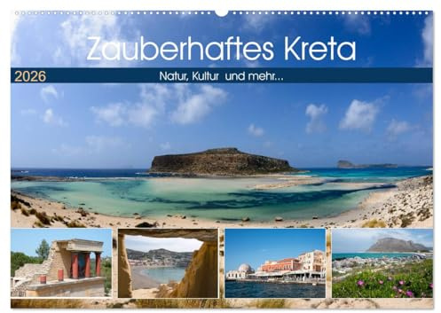Zauberhaftes Kreta (Wandkalender 2026 DIN A2 quer), CALVENDO Monatskalender: Natur, Kultur und mehr ... die schönsten Ecken Kretas (CALVENDO Orte)