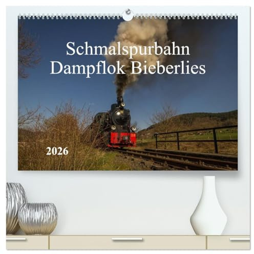 Schmalspurbahn Dampflok Bieberlies (hochwertiger Premium Wandkalender 2026 DIN A2 quer), Kunstdruck in Hochglanz: Dampflokomotive Nr. 60 Bieberlies ... Herscheid-Hüinghausen. (CALVENDO Technologie)