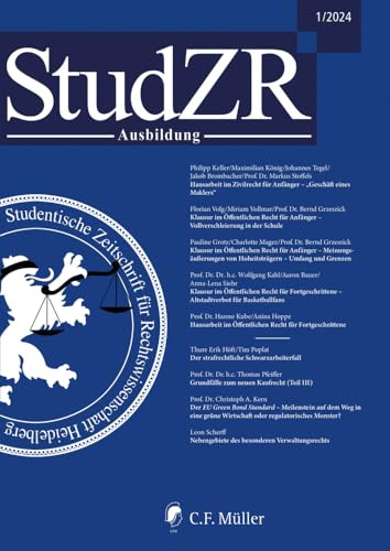 StudZR Ausbildung 2/2025: Studentische Zeitschrift für Rechtswissenschaft Ausbildung