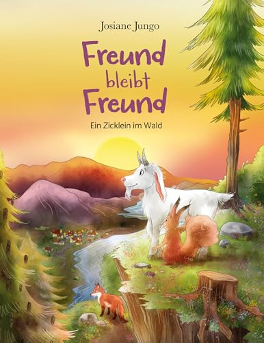 Freund bleibt Freund: ein Zicklein im Wald