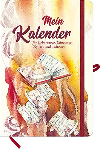 Mein Kalender: Taschenkalender für Geburtstage, Jahrestage, Notizen und Adressen