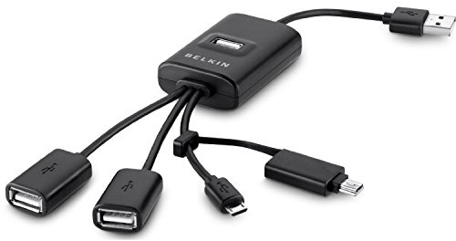 Belkin Calamari Flexible - Hub USB, Negro