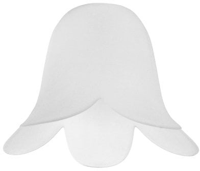Set of 3 - Frosted White Glass Flower Petal Replacement Shades