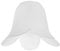 Set of 3 - Frosted White Glass Flower Petal Replacement Shades