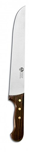 AUSONIA - COUTEAU DE BOUCHER AVEC LAME EN INOX AISI 420 ET MANCHE EN BOIS DE PALISSANDRE DE 30 CM