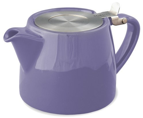 FORLIFE Stump Teapot with SLS Lid and Infuser, 18 Ounce, Purple Color: Purple