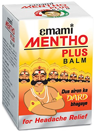 Emami Mentho Plus Balm 9ml| Schmerzbalsam kalte Migräne Kopfschmerzen Rückenschmerzen Gelenkschmerzen