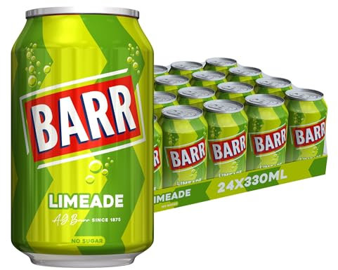 BARR Limeade dal 1875, Lattina Multipack, Basso Zucchero, 24x330 ml