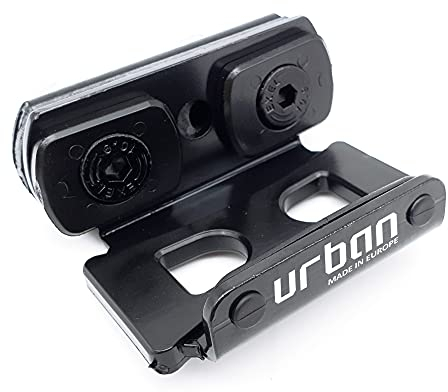 Urban UR400 Halterung für Motorrad Bremsscheibenschloss Urban UR14S und UR10, zur Befestigung an Fußrasten-V-Bars