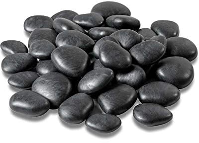 Teraplast Piedras de Plástico Recicladas Recycelte Kunststoff-Steine, Schwarz, Negro