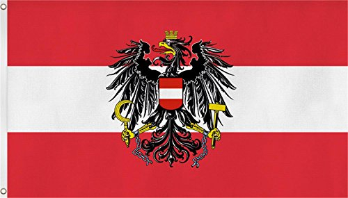 XXL Flagge Fahne, genäht in 150 x 250 oder 300 x 500 cm Farbe Österreich Größe 300x500
