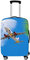 DOTBUY Elastisch Kofferhülle, 3D Flugzeug Reise Kofferschutzhülle Gepäck Cover Reisekoffer Hülle Schutz Bezug Schutzhülle Waschbare Reisetasche Kofferbezug (E,XL (30-32 Zoll))