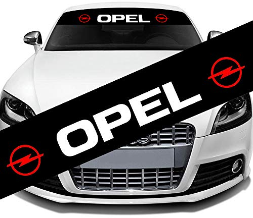 L&U Car Styling Sonnenschutz Vordere Windschutzscheibe Banner Reflektierende Aufkleber Aufkleber, 130x21cm,for opel